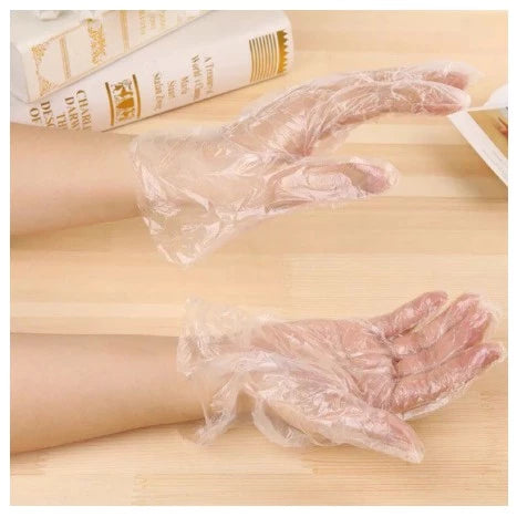 PE Gloves Disposable Plastic Transparent PE Gloves Kitchen Cooking Cleaning Outdoor Travel Picnic