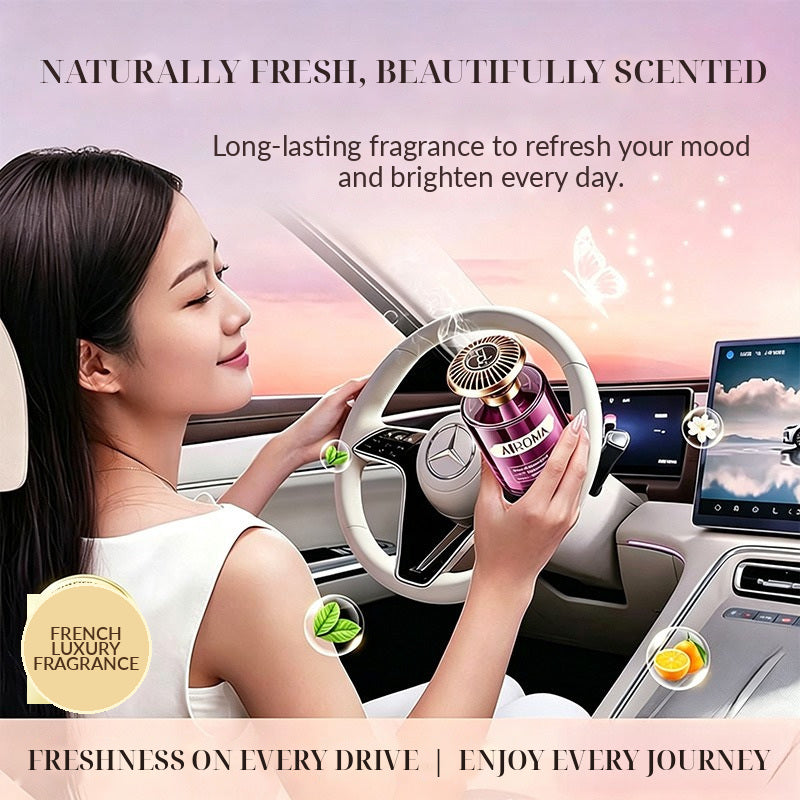 Tender Encounter Luxury Purple Bottle Car Perfume Long Lasting Fragrance & Car Air Freshener