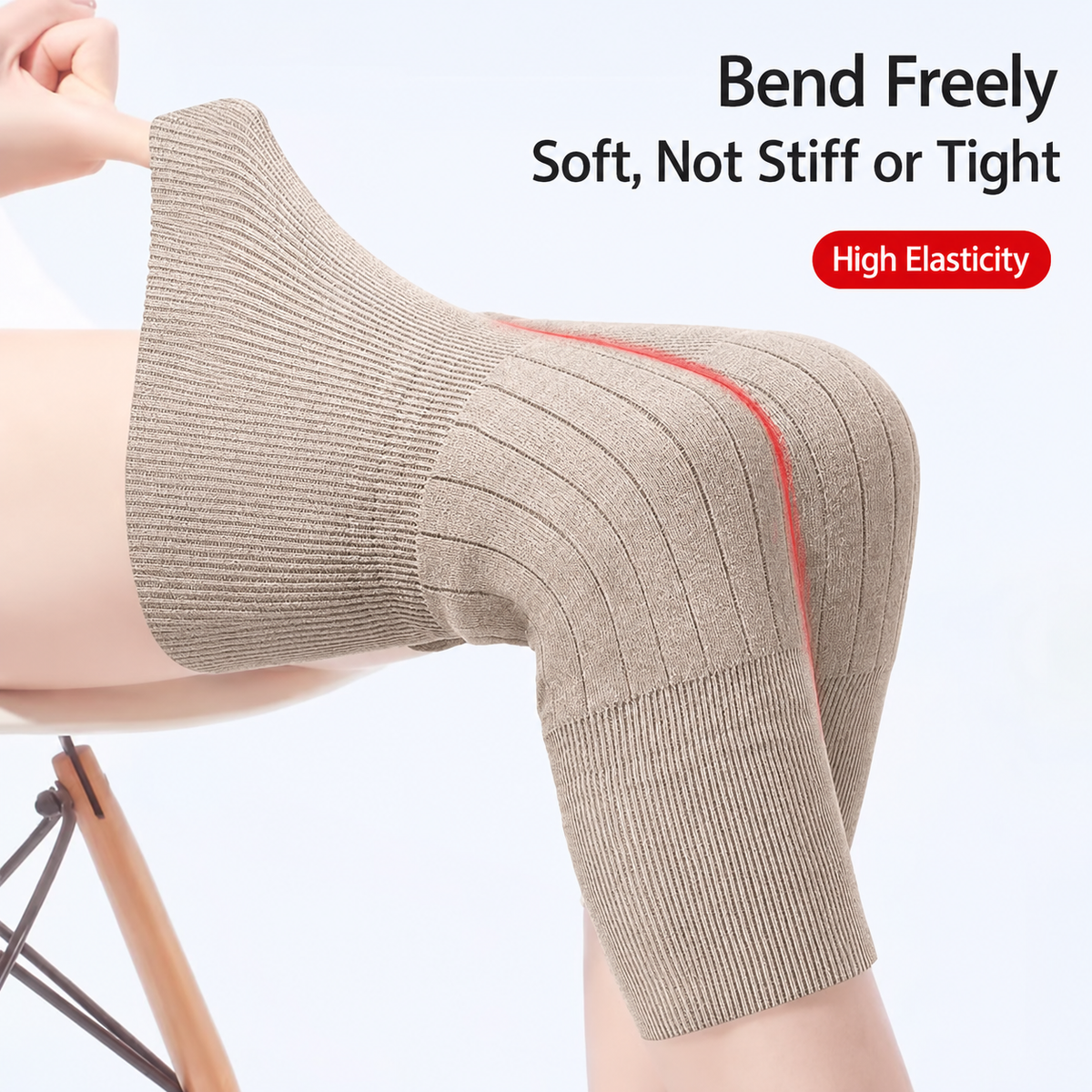 New Cashmere Wool Knee Brace Pads Women Men Arthritis Kneepad Outdoor Sports Leg Guard Coldproof