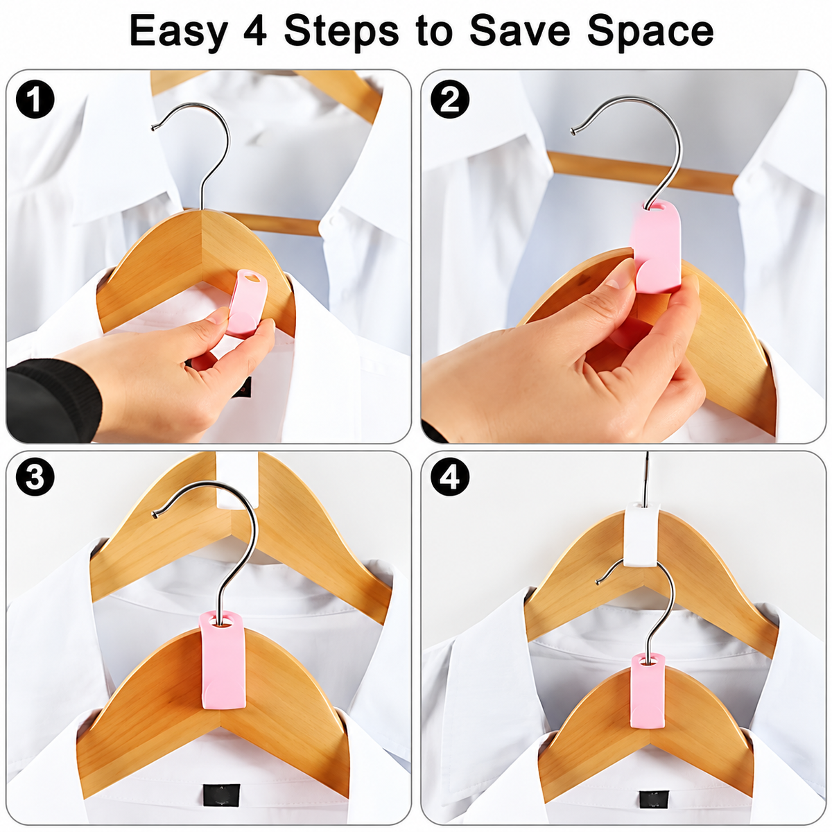 Mini Hanger for Wardrobe Connector Hangers Save Wardrobe Space Hook Up Cascading Plastic Coat Organizer Clothing Storage Home