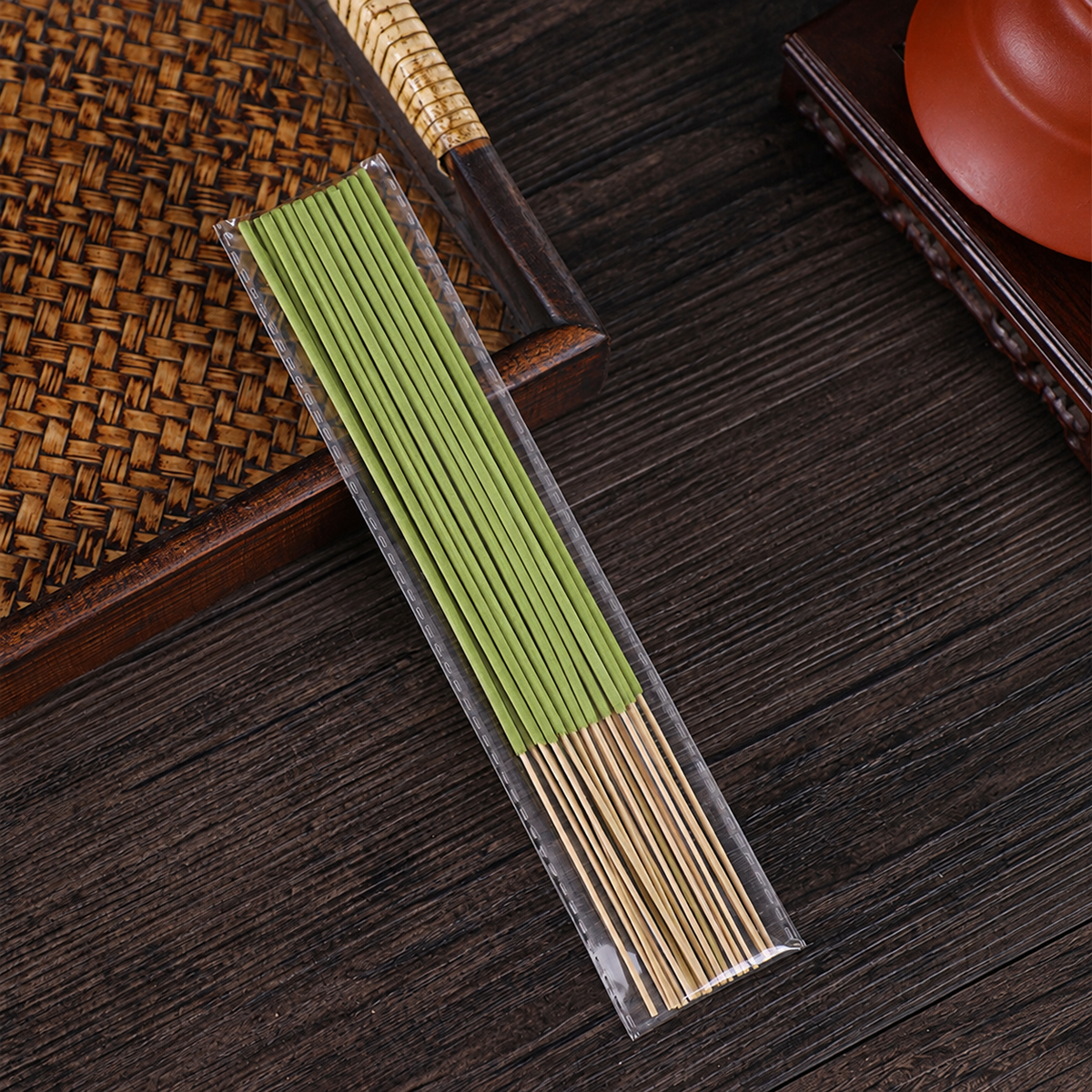 20Pcs Natural Lemongrass Bamboo Stick Incense - Healthy Fragrance, Mosquito-Repellent for Indoor, Outdoor & Camping Use, Incense Stick