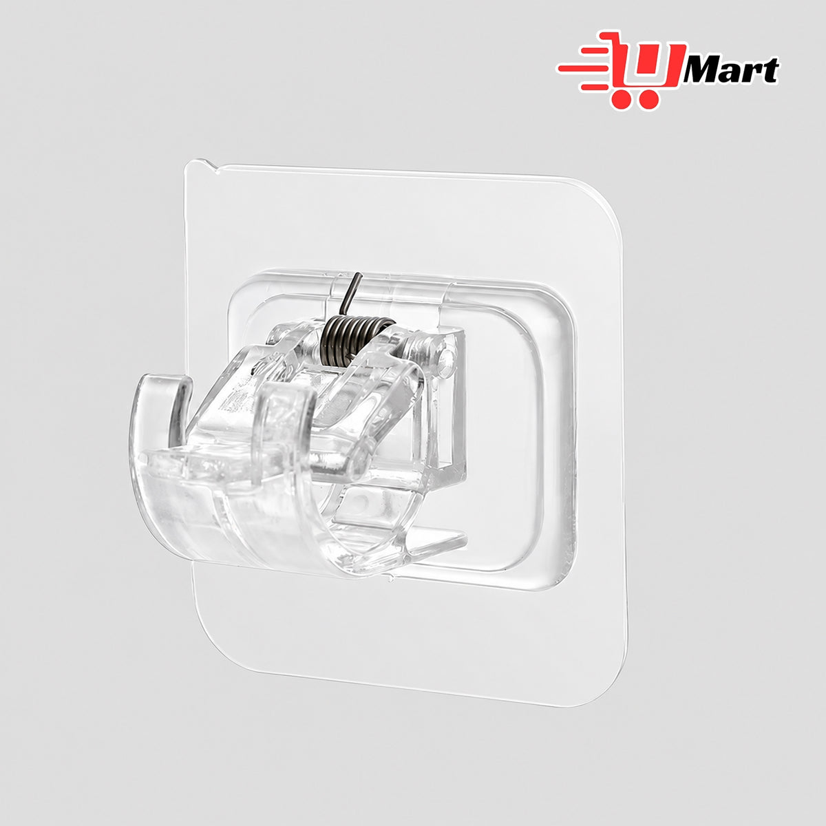 Curtain Rod Bracket Hooks Self Adhesive Wall Nail Free Rail Bracket Clips Adjustable Shower Home Storage Hanging Stick Holder