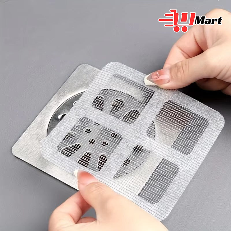Disposable Hair Catchers for Shower Mesh Shower Drain Covers Floor Sink Strainer Filter