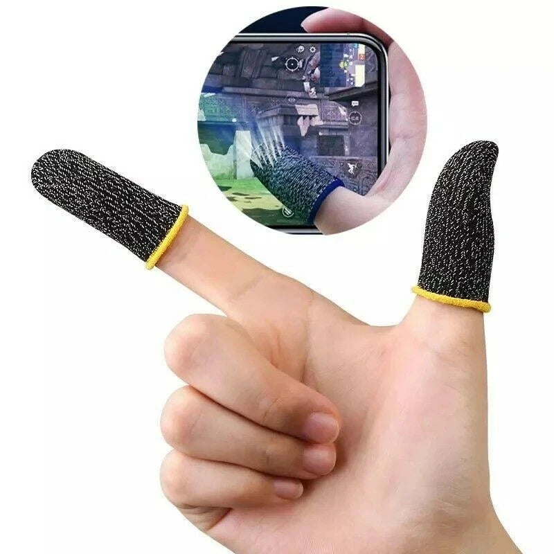Silver Fiber Gaming Finger Sleeves (5 Pairs)