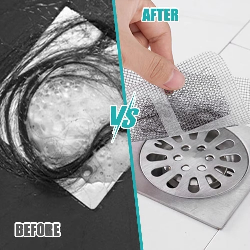 Disposable Hair Catchers for Shower Mesh Shower Drain Covers Floor Sink Strainer Filter