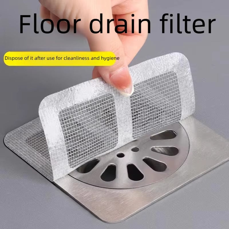 Disposable Hair Catchers for Shower Mesh Shower Drain Covers Floor Sink Strainer Filter