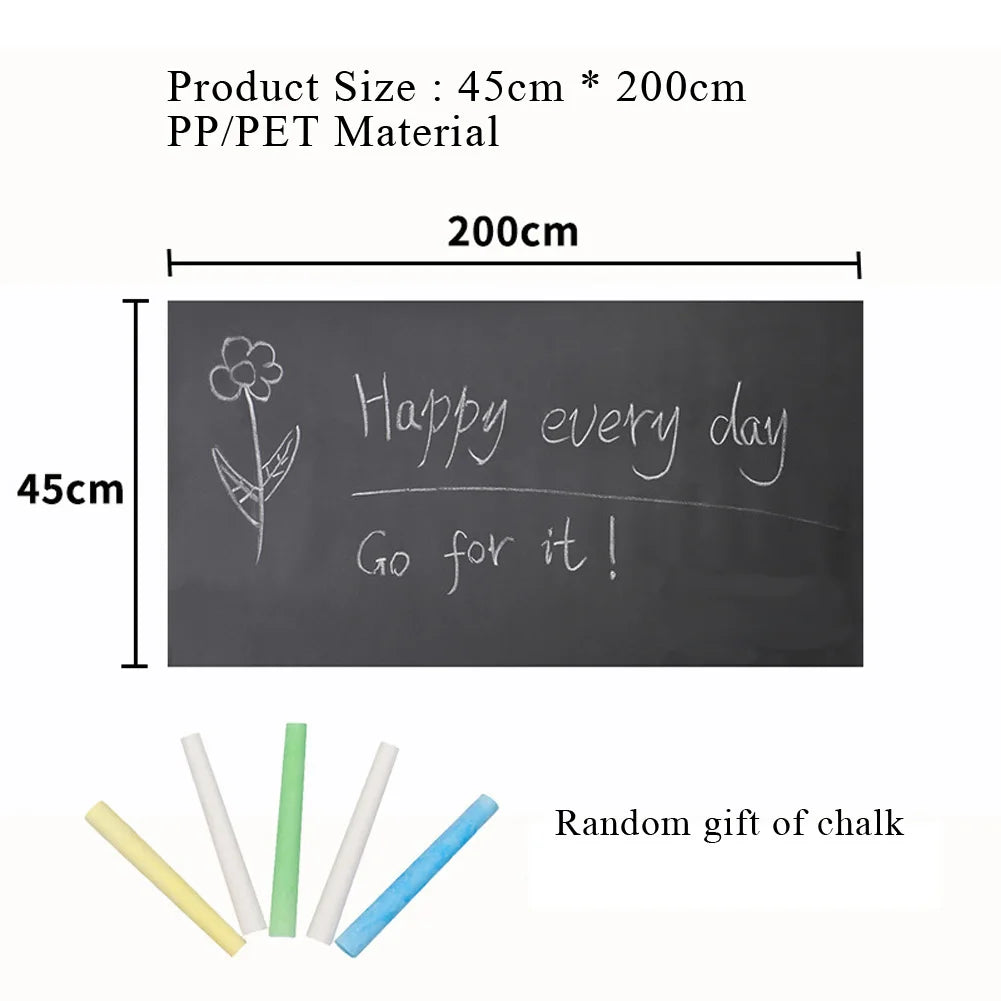 Removable Chalkboard Wall Sticker 45 × 200 cm