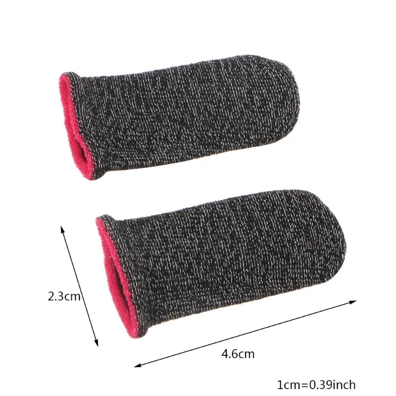 Silver Fiber Gaming Finger Sleeves (5 Pairs)