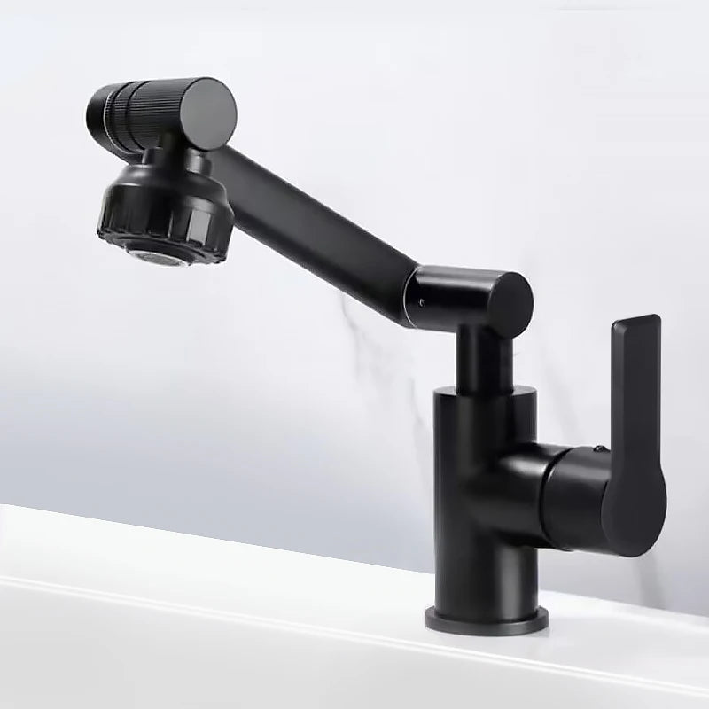 Black Color 1080° Swivel Stainless Steel Faucet For Sink