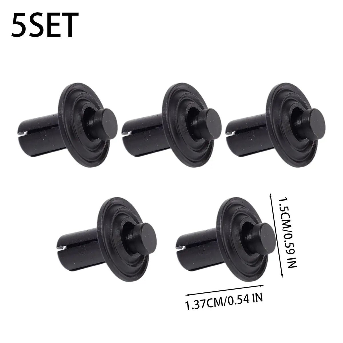 6mm Aluminum Motorcycle Screw Clips (5 Sets, 5 Colors)