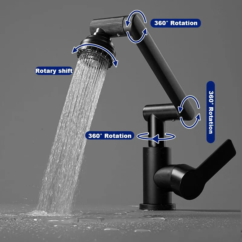 1080° Swivel Stainless Steel Faucet For Sink