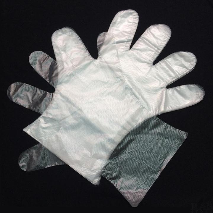 PE Gloves Disposable Plastic Transparent PE Gloves Kitchen Cooking Cleaning Outdoor Travel Picnic