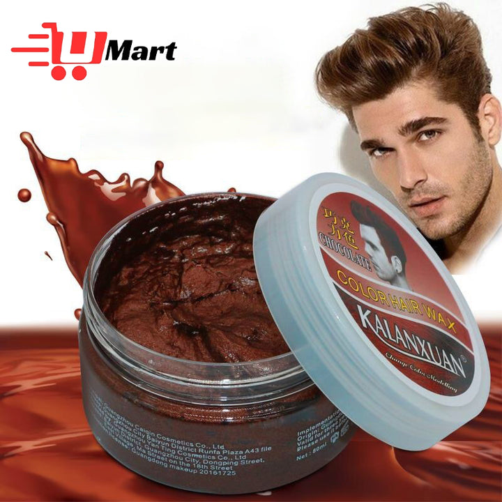 Hair Wax Hair color wax Strong And Hold Unisex Hair Wax Color Hair Clay Temporary Hair Dye Hair Styling Hairstyle Cream