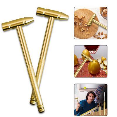 6 In 1 Metal Hammer Screwdriver Multi-Functional Small Multitool Hammer Hand Tools Brass Hammer