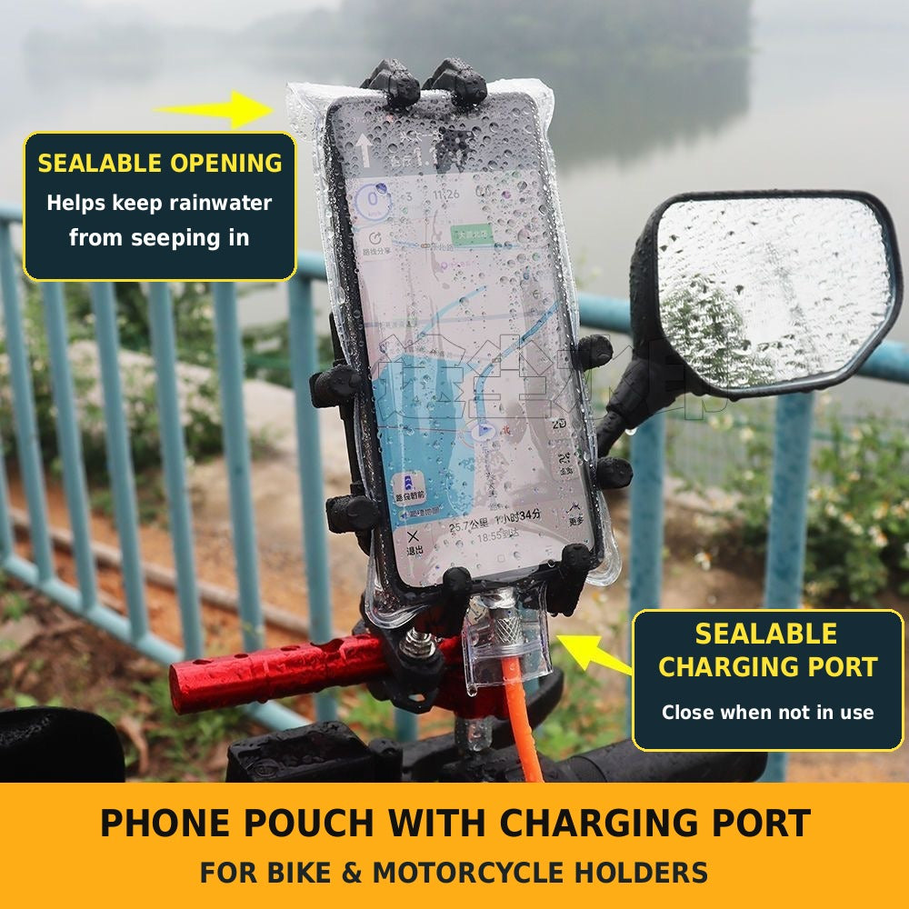 Waterproof Phone Pouch Highly Transparent, Touch Screen Compatible and Charge Through Capable