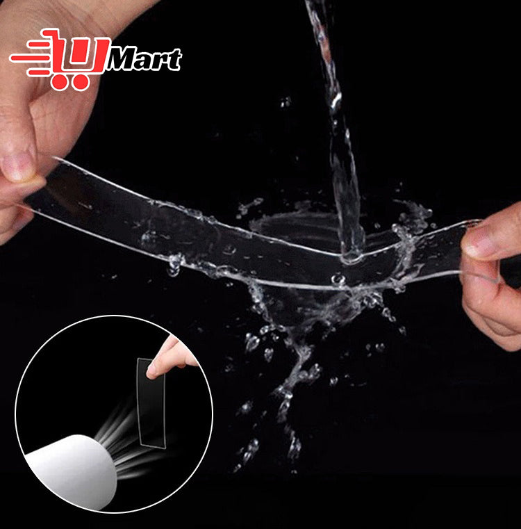 Nano Double sided Adhesive Tape Extra Strong Waterproof Transparent Traceless Tape Thickened Reusable Decorative Tape Home Tools