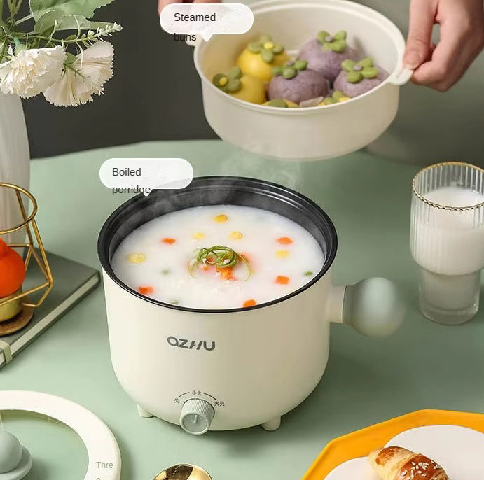 Portable Multi-Function Electric Rice Cooker Perspective Non-Stick Power-Off Protection Home Dormitory Office Mini Cooking Pot