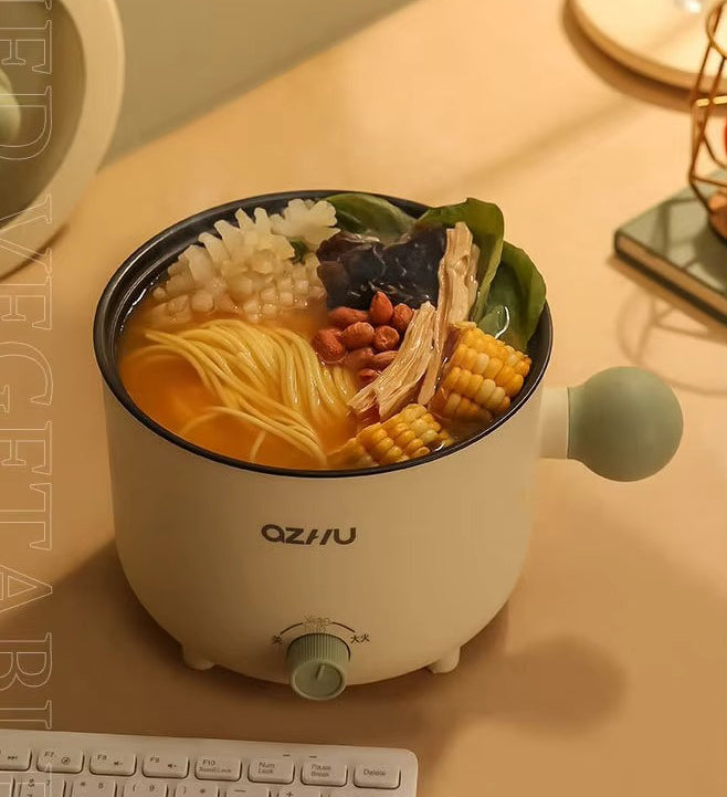 Portable Multi-Function Electric Rice Cooker Perspective Non-Stick Power-Off Protection Home Dormitory Office Mini Cooking Pot