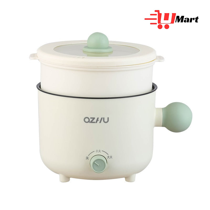 Portable Multi-Function Electric Rice Cooker Perspective Non-Stick Power-Off Protection Home Dormitory Office Mini Cooking Pot