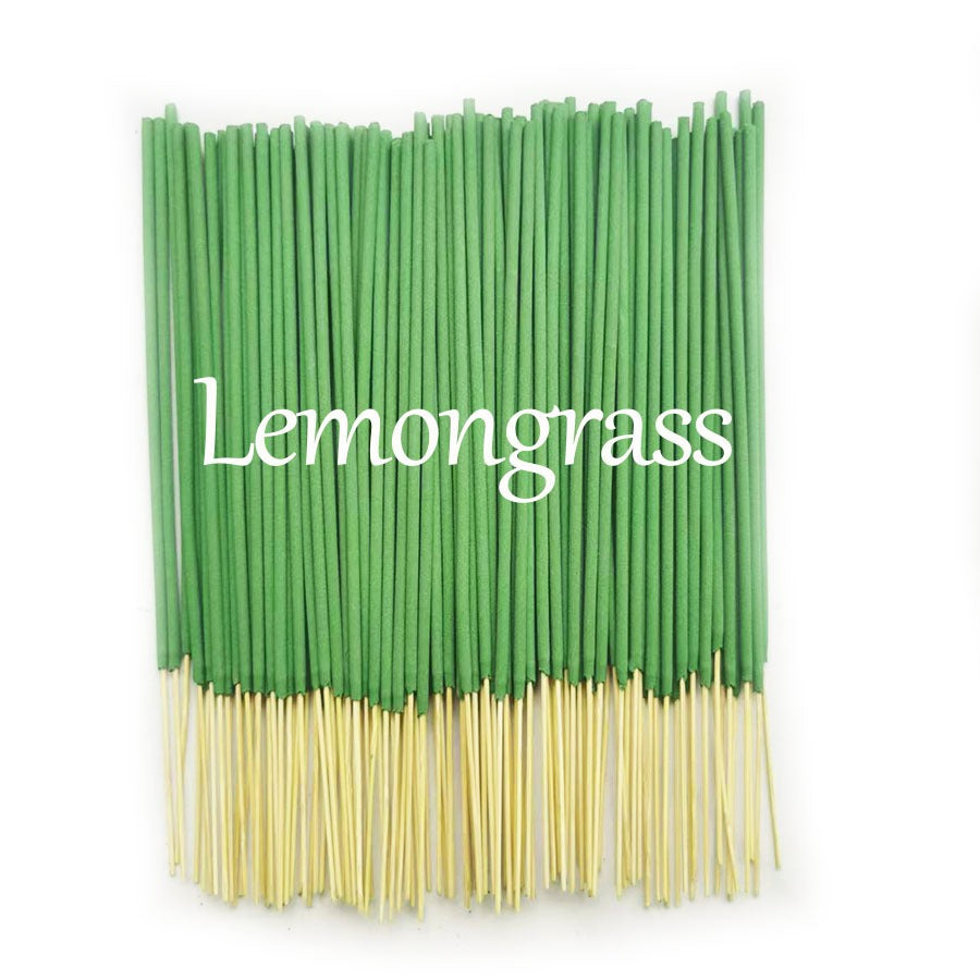 20Pcs Natural Lemongrass Bamboo Stick Incense - Healthy Fragrance, Mosquito-Repellent for Indoor, Outdoor & Camping Use, Incense Stick