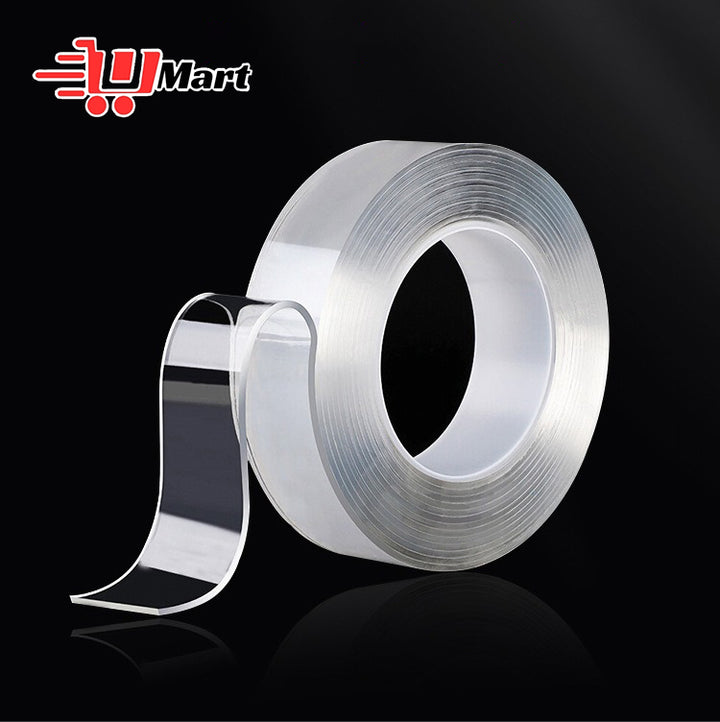 Nano Double sided Adhesive Tape Extra Strong Waterproof Transparent Traceless Tape Thickened Reusable Decorative Tape Home Tools